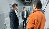 بازدید رئیس محترم گروه نظارتی دفتر توسعه منابع فیزیکی وزارت بهداشت از پروژه الحاقی فاز۳بیمارستان هاجر(س)